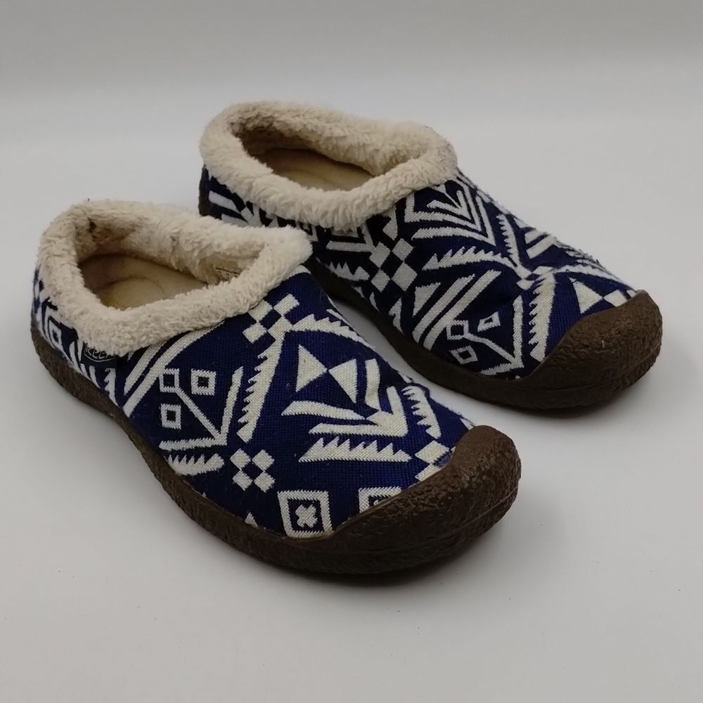 Keen Howser Slide Wool Slip On Clog Shoes Navy Cr… - image 3